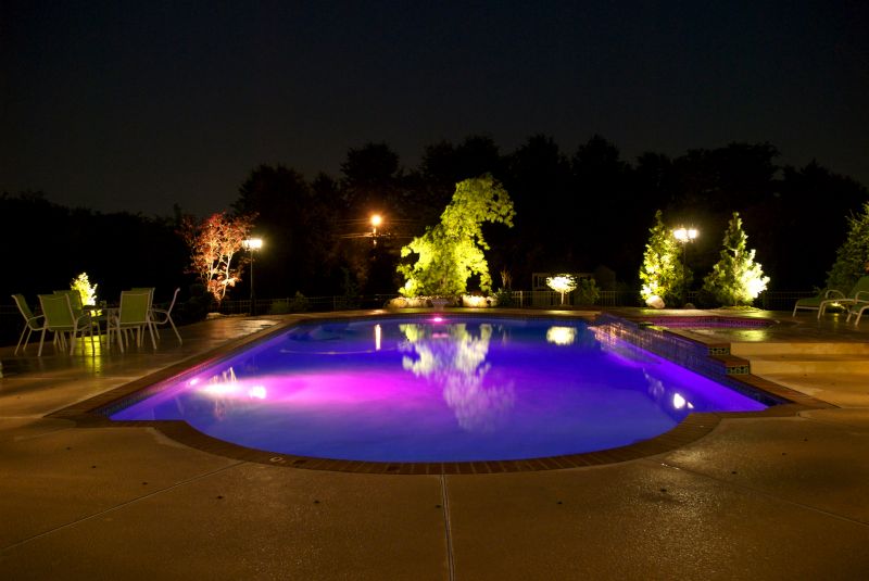 Pool with Custom Lighting